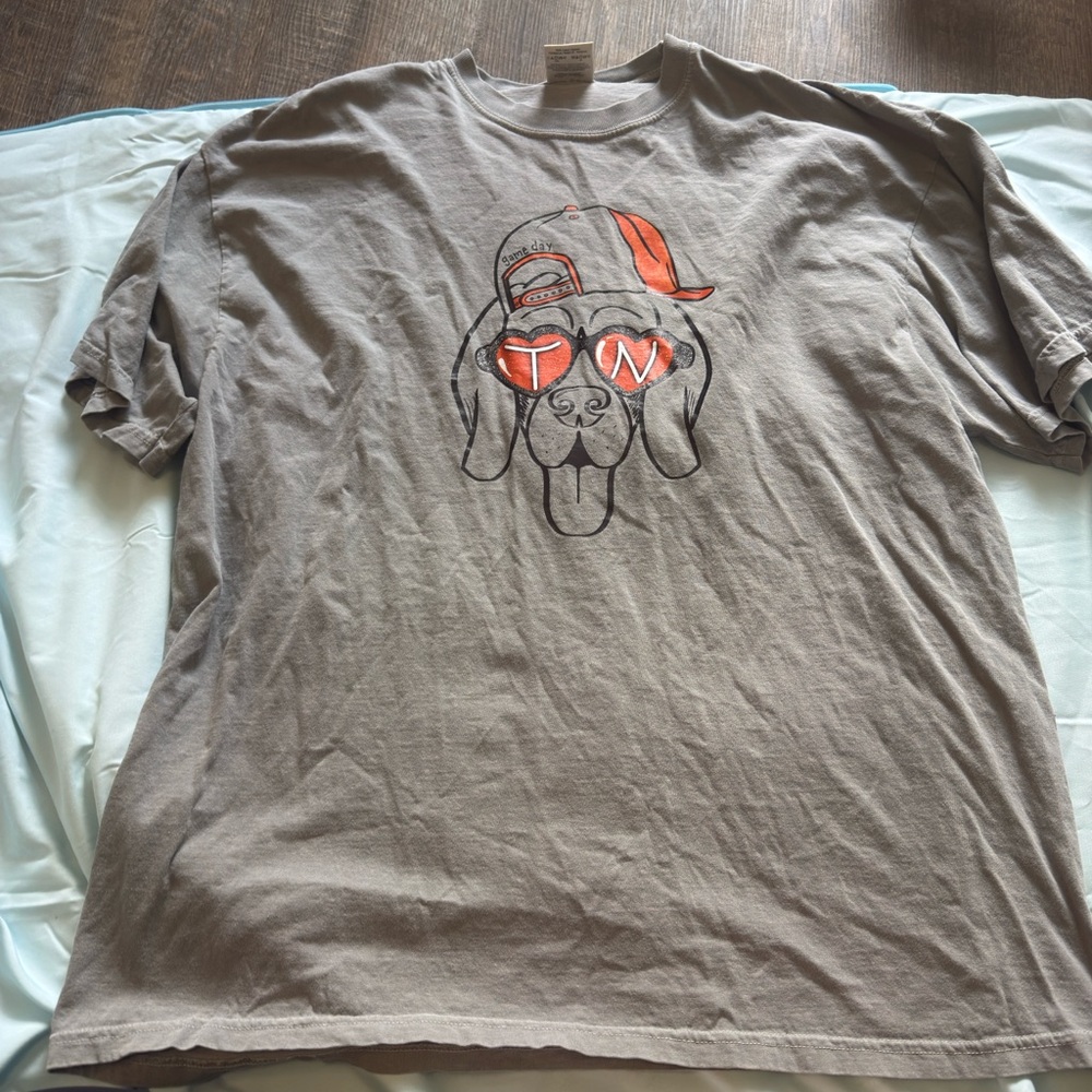 Comfort Colors Gray Short Sleeve Tee with Graphic Design